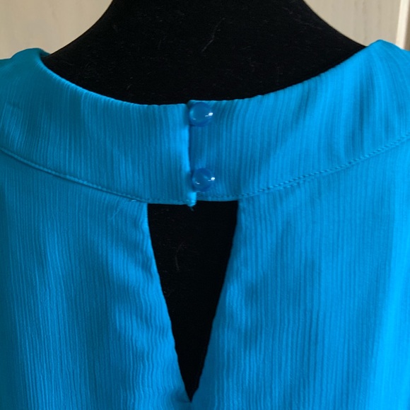 NWOT AB Studio Turquoise Summer Top - Picture 5 of 6